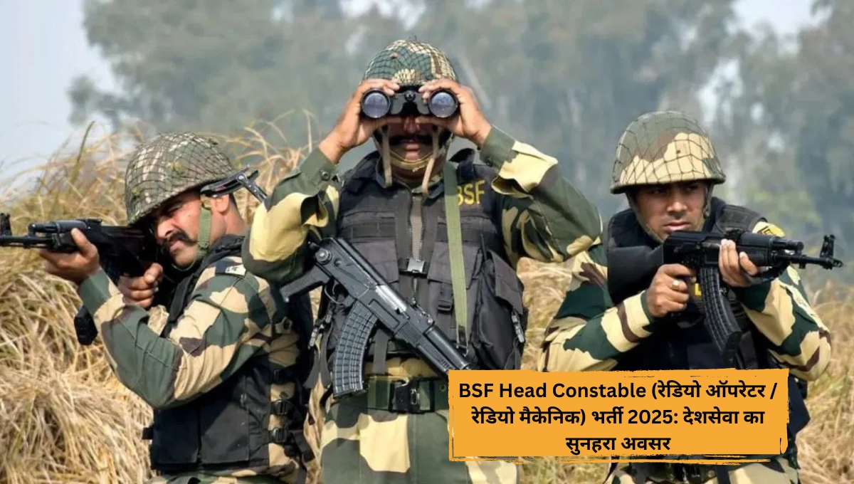 BSF Head Constable (रेडियो ऑपरेटर / रेडियो मैकेनिक) भर्ती 2025: देशसेवा का सुनहरा अवसर